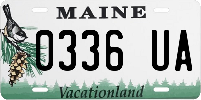 ME license plate 0336UA