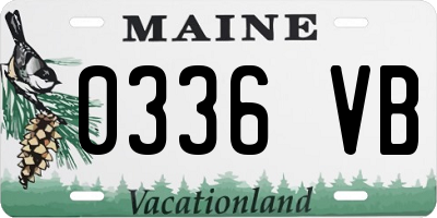 ME license plate 0336VB