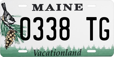 ME license plate 0338TG