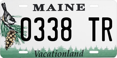 ME license plate 0338TR