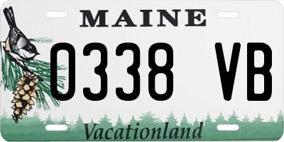 ME license plate 0338VB