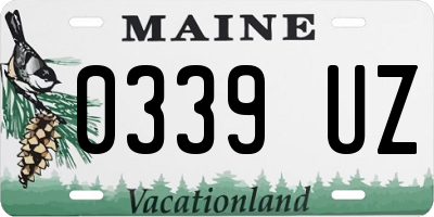 ME license plate 0339UZ