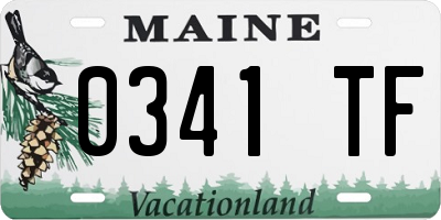 ME license plate 0341TF
