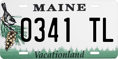 ME license plate 0341TL