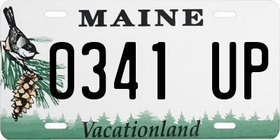 ME license plate 0341UP