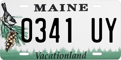 ME license plate 0341UY
