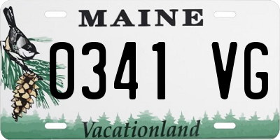 ME license plate 0341VG