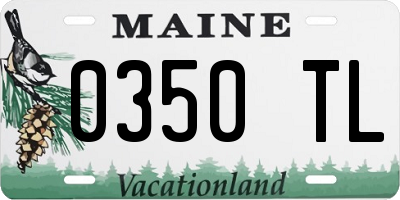 ME license plate 0350TL