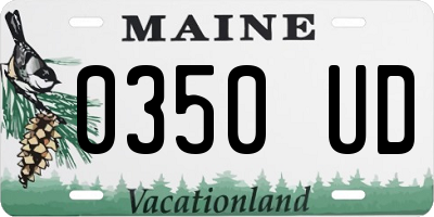 ME license plate 0350UD