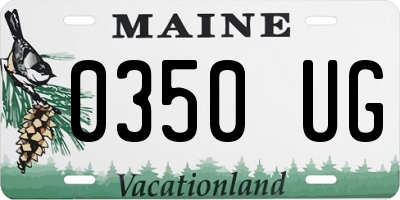 ME license plate 0350UG