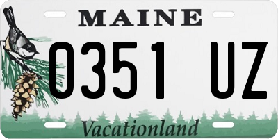 ME license plate 0351UZ