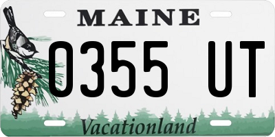 ME license plate 0355UT