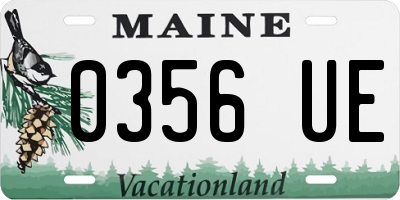 ME license plate 0356UE