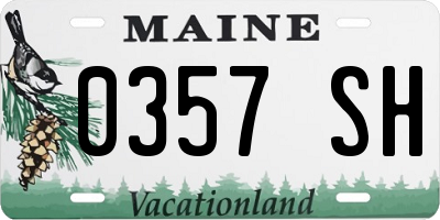 ME license plate 0357SH