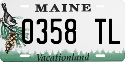 ME license plate 0358TL