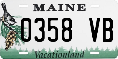 ME license plate 0358VB