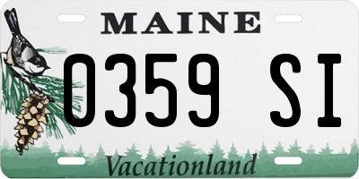 ME license plate 0359SI