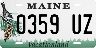 ME license plate 0359UZ