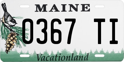 ME license plate 0367TI