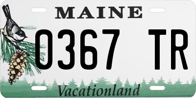 ME license plate 0367TR