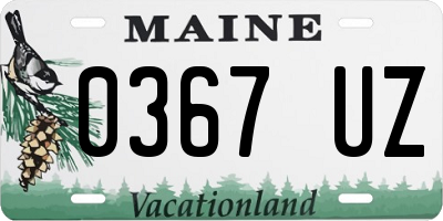 ME license plate 0367UZ