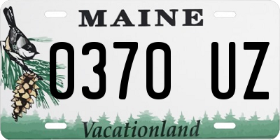 ME license plate 0370UZ