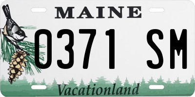 ME license plate 0371SM
