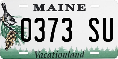 ME license plate 0373SU