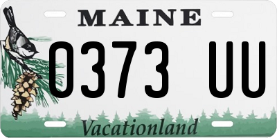 ME license plate 0373UU