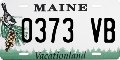 ME license plate 0373VB