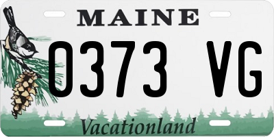 ME license plate 0373VG