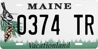 ME license plate 0374TR