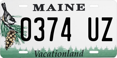 ME license plate 0374UZ