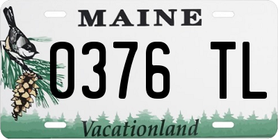 ME license plate 0376TL