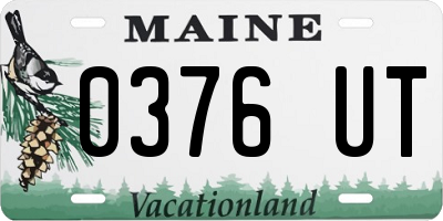 ME license plate 0376UT