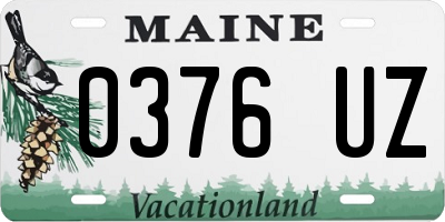 ME license plate 0376UZ