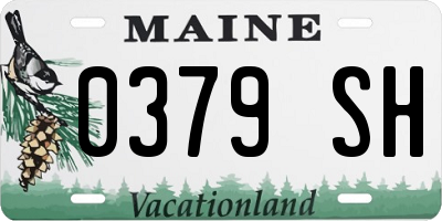ME license plate 0379SH