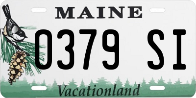 ME license plate 0379SI