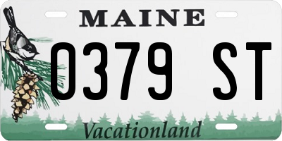 ME license plate 0379ST