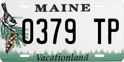 ME license plate 0379TP