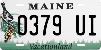 ME license plate 0379UI