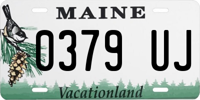 ME license plate 0379UJ