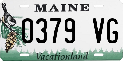 ME license plate 0379VG