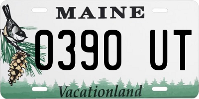 ME license plate 0390UT