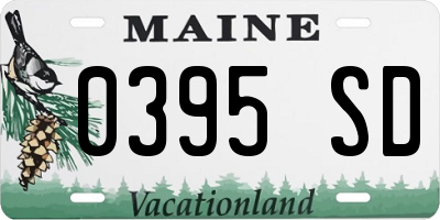 ME license plate 0395SD