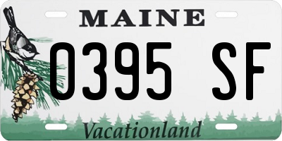 ME license plate 0395SF