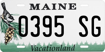 ME license plate 0395SG