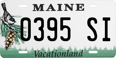 ME license plate 0395SI