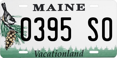 ME license plate 0395SO
