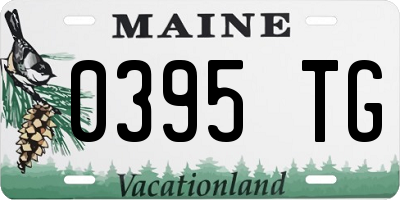 ME license plate 0395TG